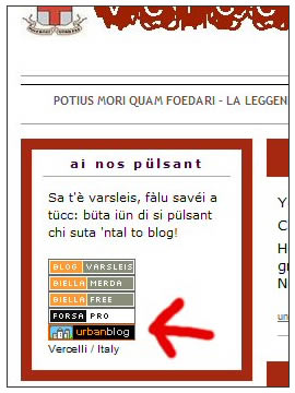 vercelli blogger corner particolare della Home
